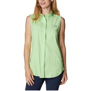 Light Green Women’s Columbia Tamiami Sleeveless Fishing Shirt